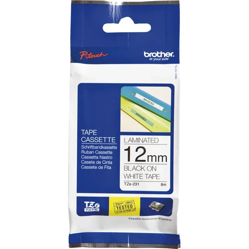 Fita Etiquetadora Brother Tz-231 12mm Bca
