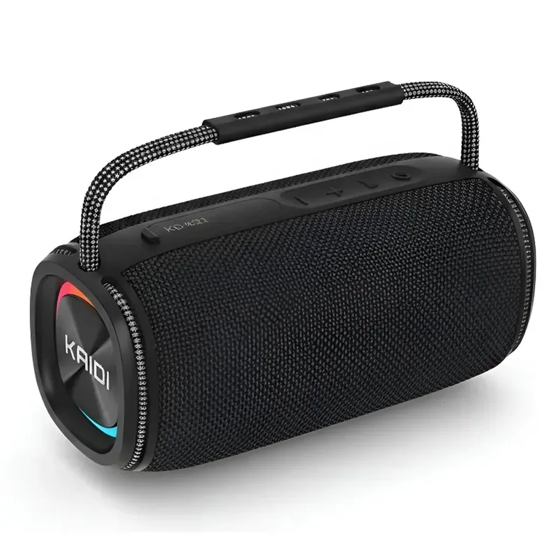 Caixa De Som Bluetooth Kaidi Kd-821 À Prova D'água Luzes RGB Ipx6