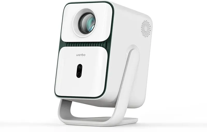 Projetor Wanbo T2 Ultra - Androidtv 11.0, 500 Ansi, 1920 X 1080p Fhd, Drm L1, Projetor Inovador De Rotaçãode 120 Foco Automatico Asa 3.0