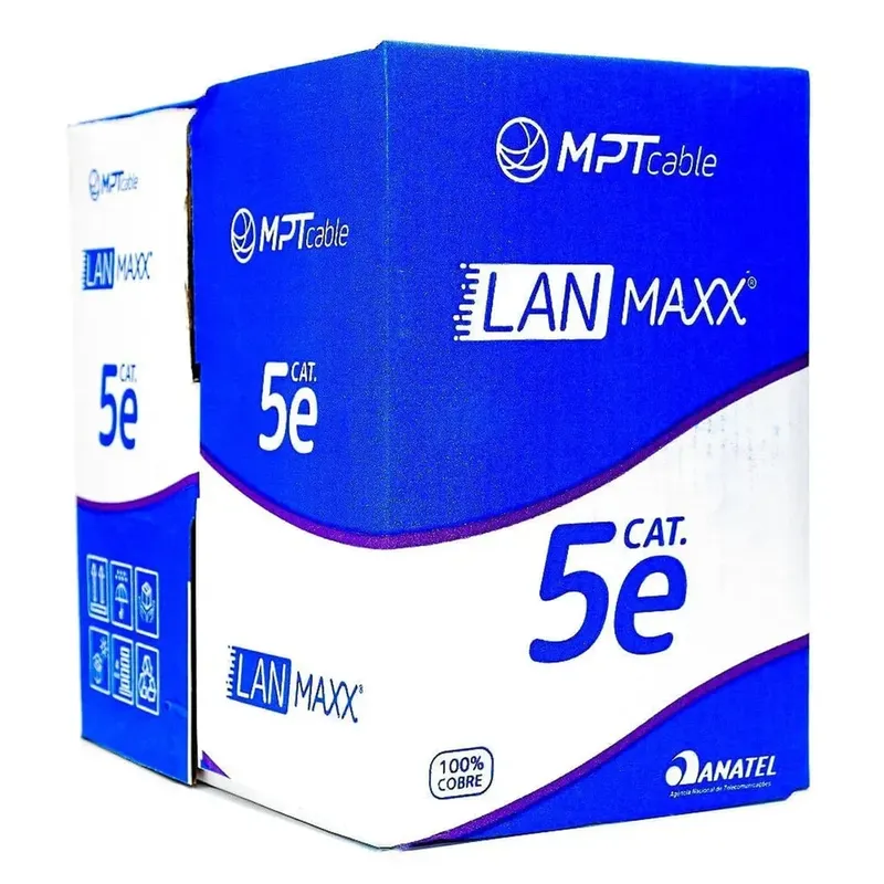 Cabo U/utp 24awgx4p Cat.5e Cmx Azul (cx 305m) Mpt.