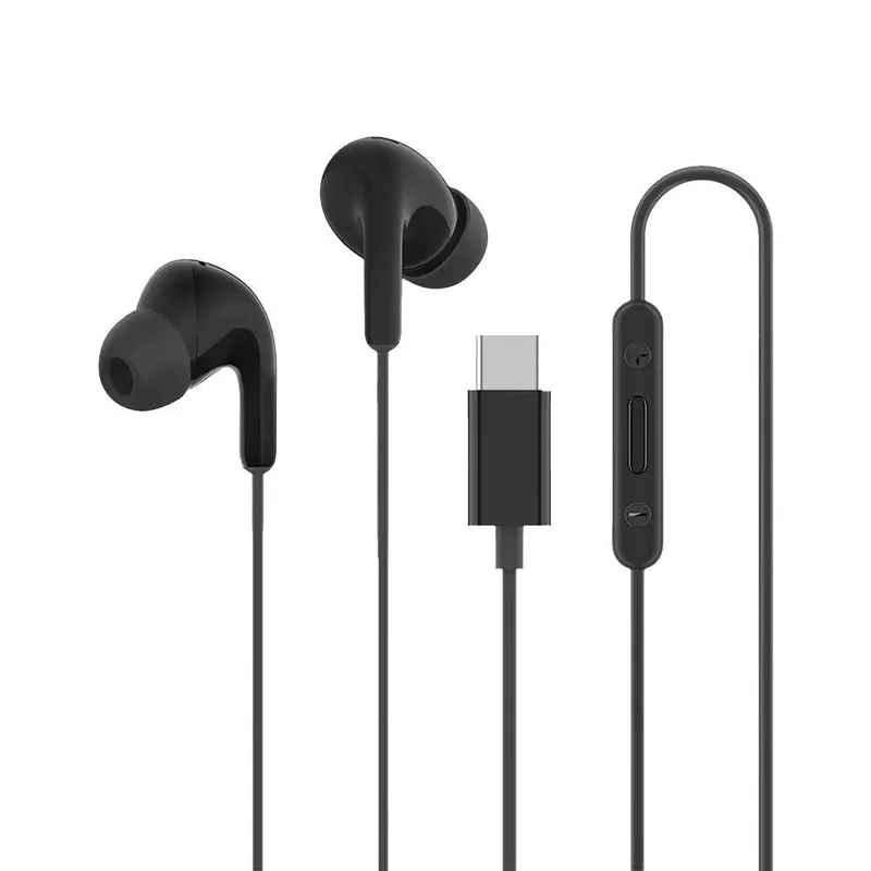 Fone De Ouvido Xiaomi Com Fio Tipo-c Usb-c Preto