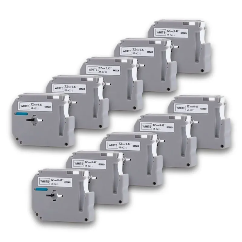 Kit 20 Fita Para Rotulador Brother M231 Mk231 Compativel Pt 80 70