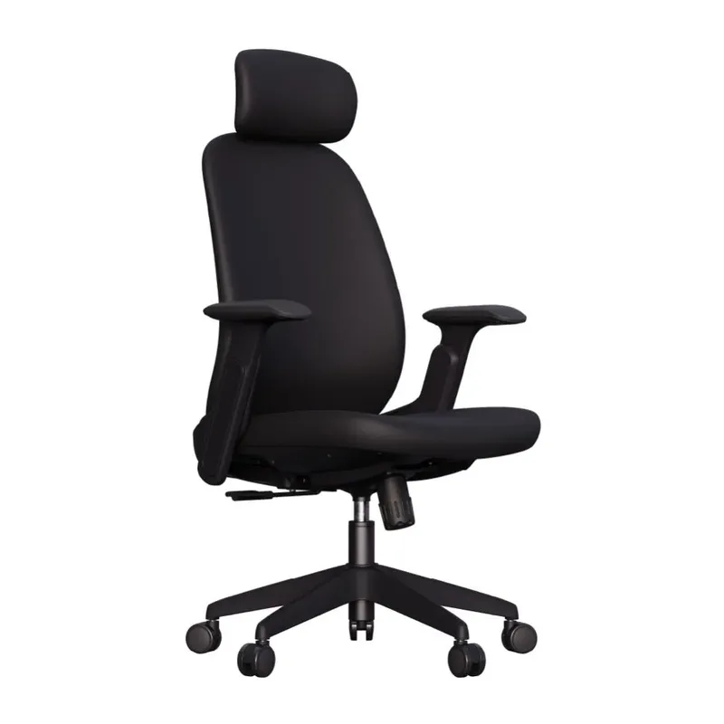 Cadeira Escritório Ergonômica Confortável Elements Belena - Preto