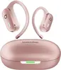 Basike Fone De Ouvido Bluetooth 5.4 Tws Open-ear Esportivo, Som Hi-fi Estéreo, Anc & Modo Transparência, Enc – Ouro Rosa