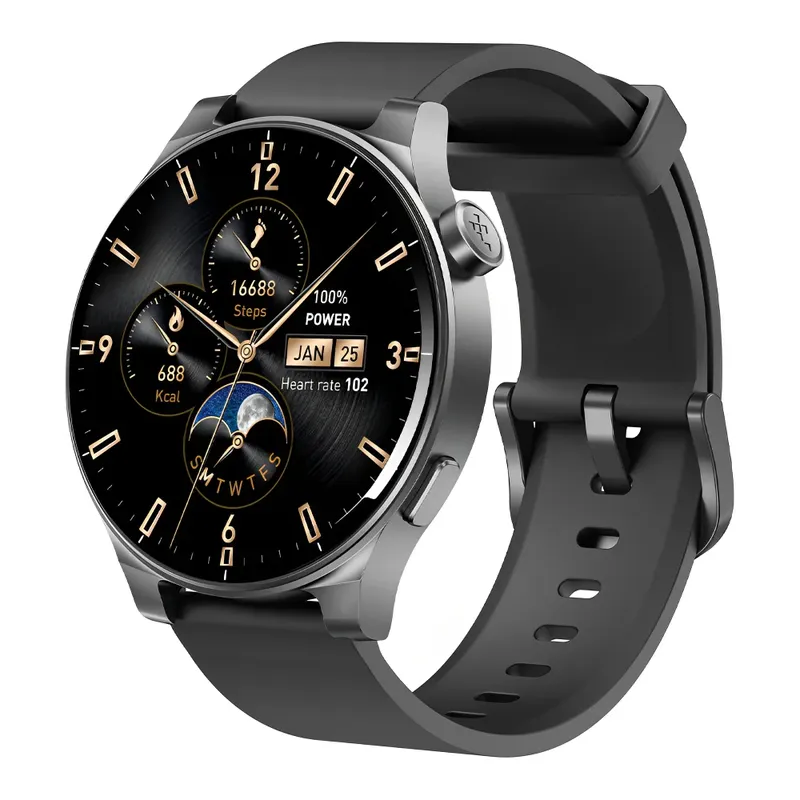 Smartwatch Bluetooth 5.3 Tozo S5 Tela 1,43 Pol. Preto