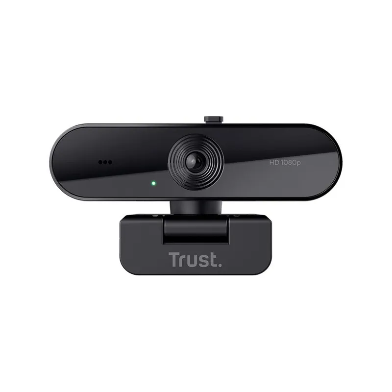 Webcam Trust TW-200 Full HD 1080p, Microfone de Longo Alcance, Filtro de Privacidade, USB, Preto - 24734