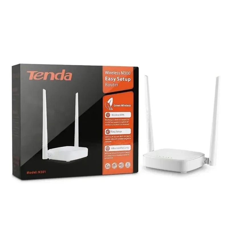 Roteador Tenda Wi-fi Fast N301 Com 2 Antenas De 5dbi