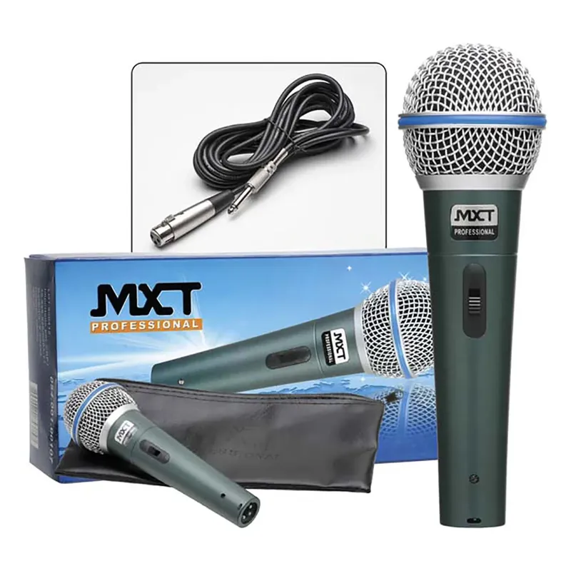 Microfone com Fio Mxt Unidirecional, 4.5m