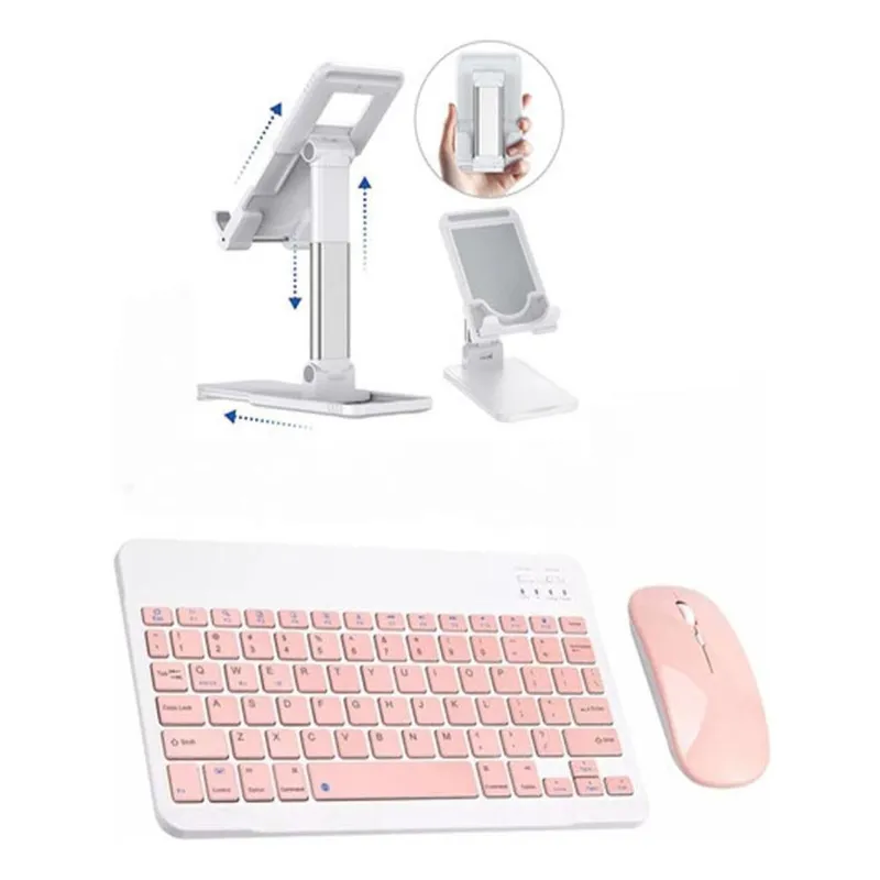 Suporte E Teclado+ Mouse Para Ipad 10a Geração 2022 10.9