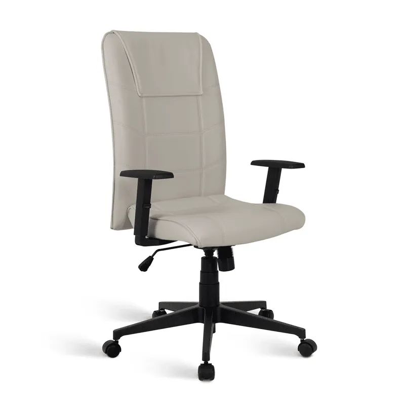 Cadeira Design Office Móveis Presidente Para Escritório Linha Catânia Branca