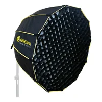 Softbox Parabólico Greika Gkh-65 Com Grade (65cm) Para Flash Dedicado