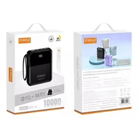 Carregador Portátil Power Bank 10000mah Turbo Android E Ios Cor:preto