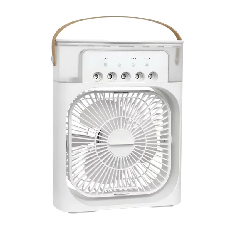 Ventilador De Mesa Com Umidificador Portátil LED Usb