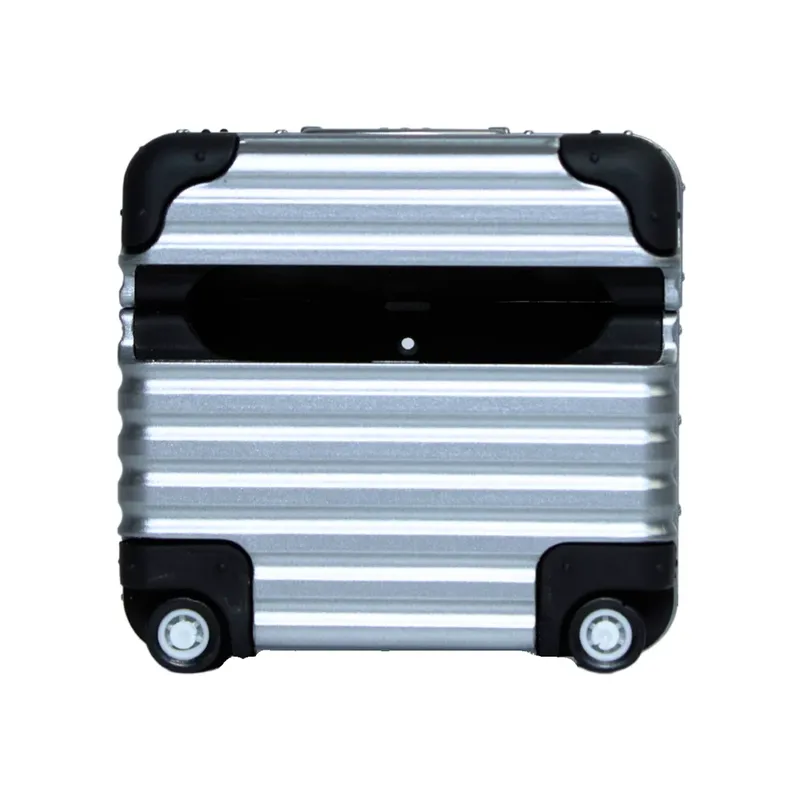Capa Mala De Viagem + Adesivos Para Airpods 4, Cinza
