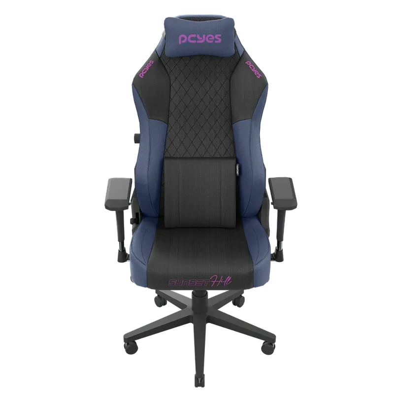 Cadeira Gamer Pcyes Sunset Hill Ultimate, Até 150Kg, Preto e Azul - Pcgu-Sh