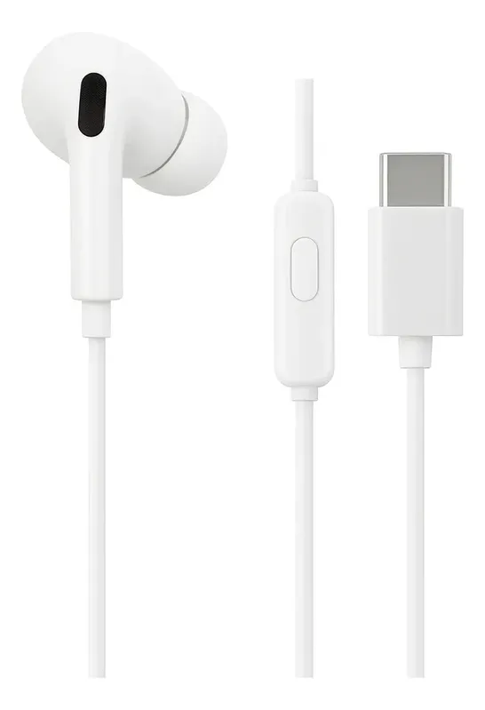 Fone De Ouvido Usb-c 'gold Pro Fn-a38 Com Microfone Branco