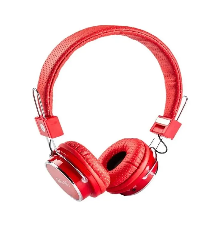 Fone De Ouvido Bluetooth Micro Sd Mp3 Rádio Fm Player B05 Vermelho