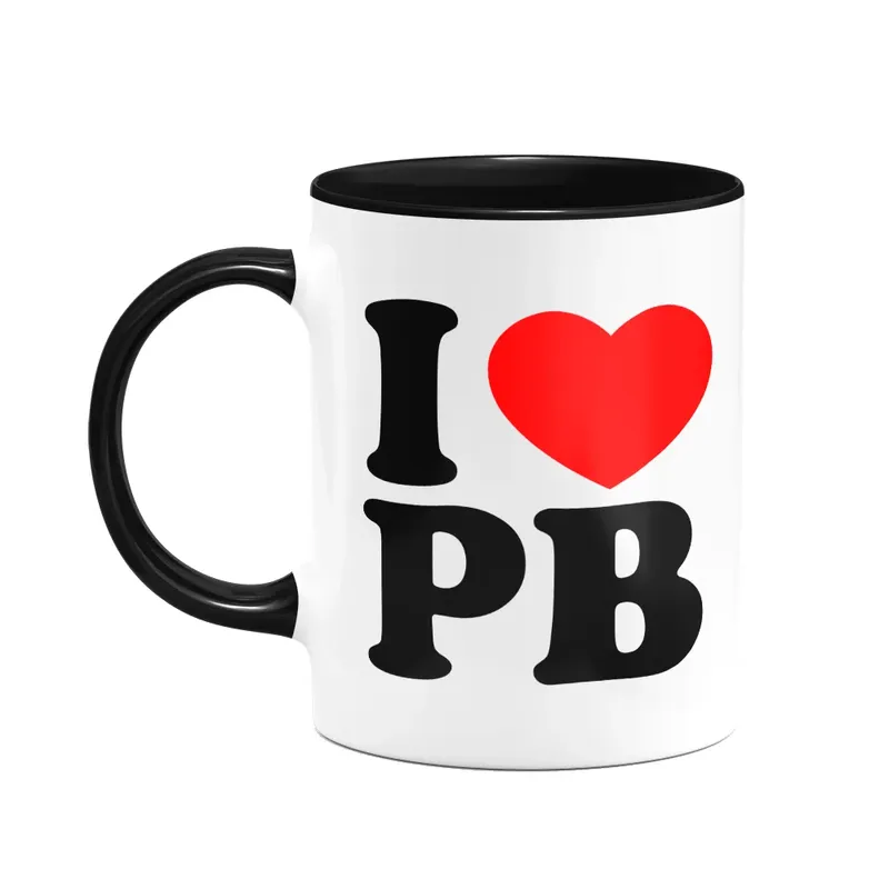 Caneca I Love Pb - Paraíba - 325ml - Branca