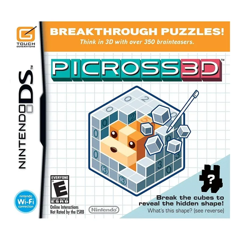 Jogo Picross 3d Nintendo Ds Novo
