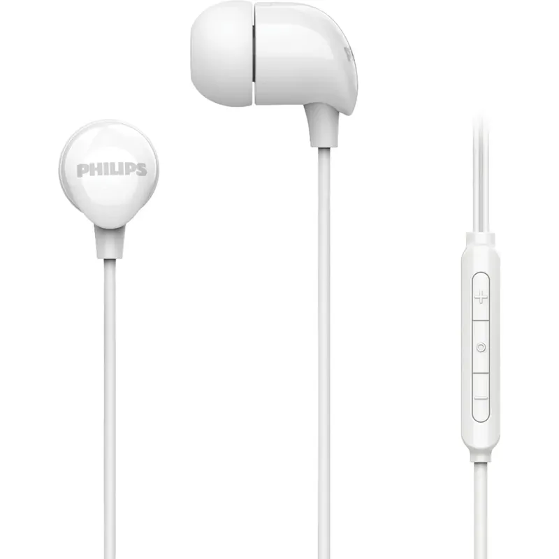 Fone De Ouvido Tipo C Com Fio Philips Tae2146bk/00 Branco