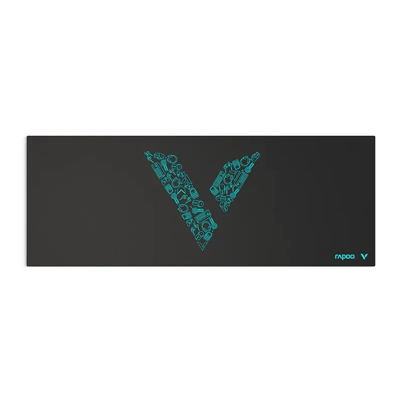 Mousepad Gamer Rapoo com Superfície Têxtil de Alta Precisão, Base Antiderrapante e Bordas Reforçadas, 800x300mm, Preto - V1L