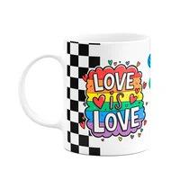 Caneca Namorados - Love Is Love - Deu Match - Lgbt