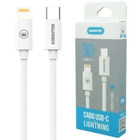 Cabo De Dados Usb-c P/lightning 1m 30w Pd Kimaster Cb812l