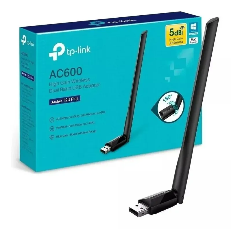 Adaptador Usb Wireless Tp-link, Nano, Dual Band, T2u Plus - Ac600