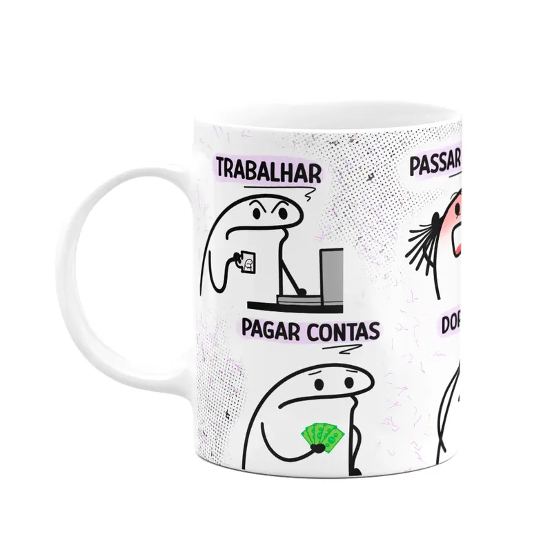 Caneca Flork - Essa É A Vida Adulta - 325ml