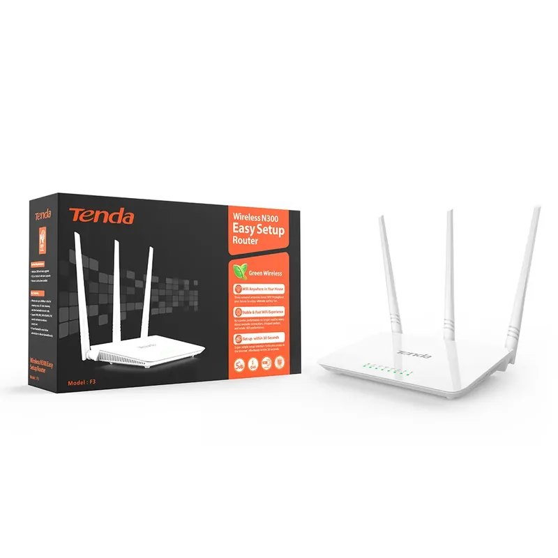 Roteador Tenda Wi-fi Fast F3 Com 3 Antenas N300