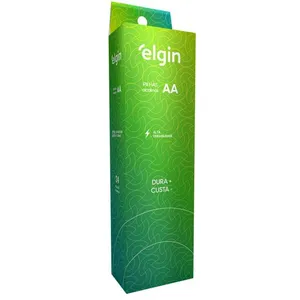 Tubo Elgin Com 24 Pilhas Alcalinas Aaa