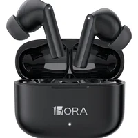 Fones De Ouvido Bluetooth 5.3 Marca 1hora Mic 6h De Musica Cor Preto Luz Azul-aço