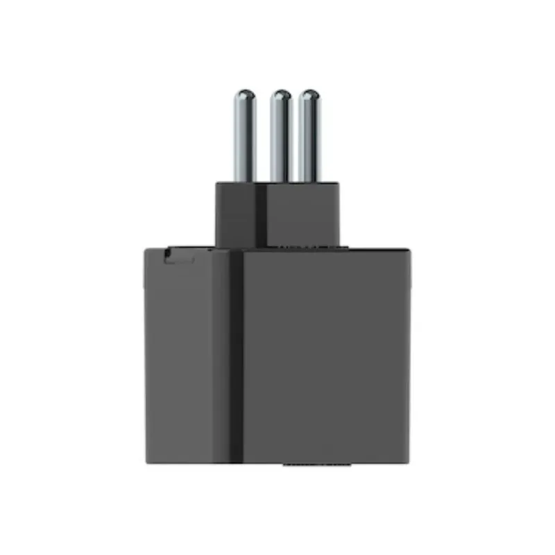 Plugue De Tomada Protetor 3 Pinos 10a Qpp03p | Preto