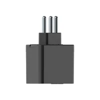 Plugue De Tomada Protetor 3 Pinos 10a Qpp03p | Preto