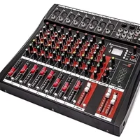 Mesa De Som 8 Canais Com Usb E Bluetooth Le 711
