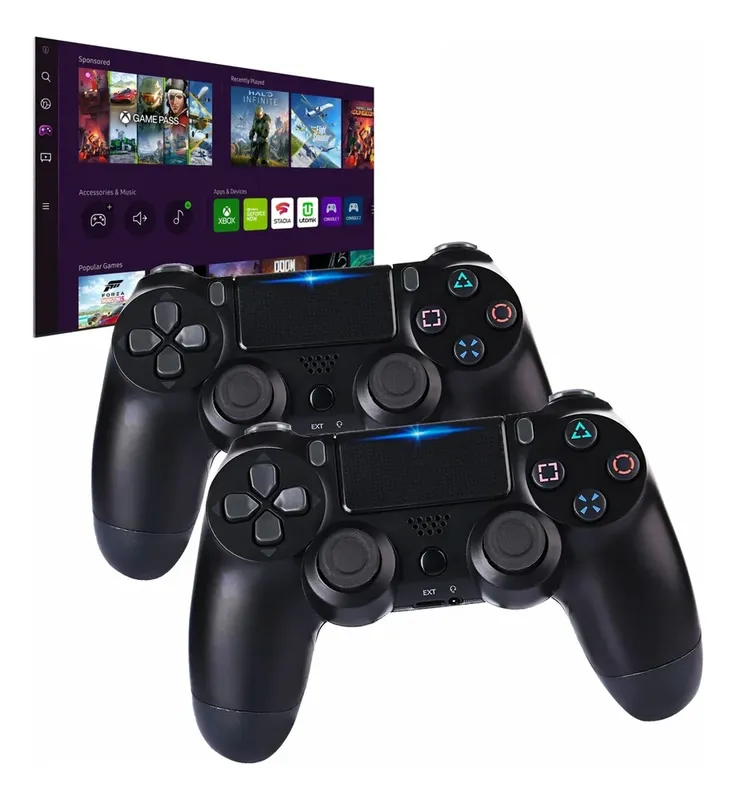 Kit 2 Controles Sem Fio Para Tv Samsung Cu7700 Bu Cu8000 Au7700 XBOX Game Pass Samsung Gaming Hub E Geforce