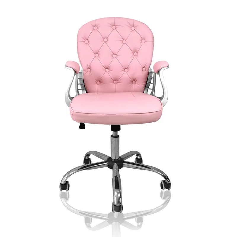 Cadeira De Escritório Concórdia Ac-1304, Suporta até 100 kg, Rosa