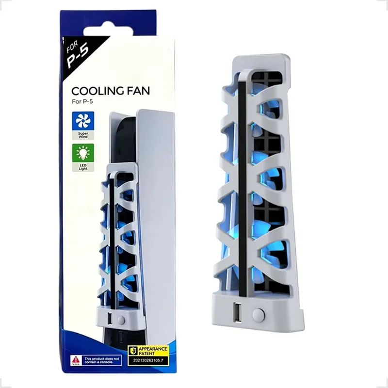 Cooler Fan Ventilador Resfriador P/console De Jogos Ps5 Cor:branco