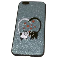 Capa Capinha Proteção Antiqueda Iphone 6 Glitter Desenho:casal De Carneiros