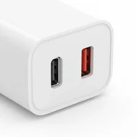 Carregador Duplo Type C Branco Carga Rápida Eficaz Turbo