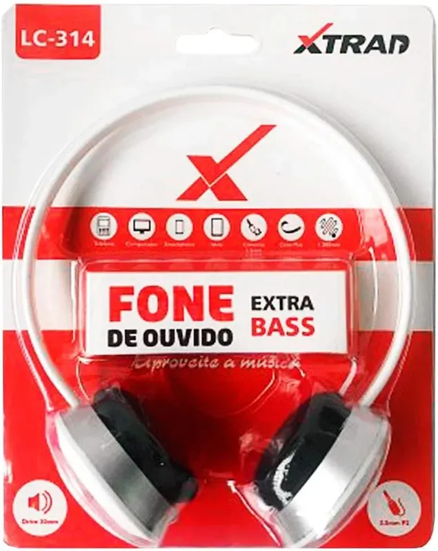 Fone De Ouvido Extra Bass - Lc-314