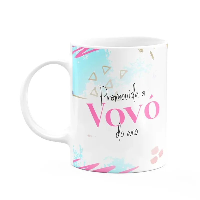 Caneca Promovida A Vovó Do Ano - 325ml - Branca