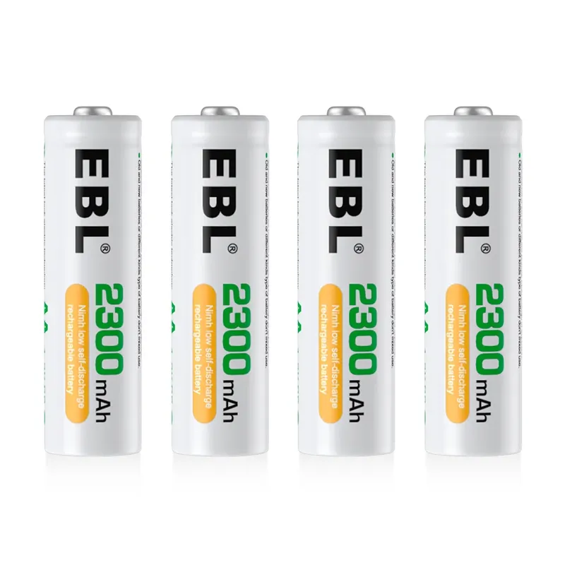 Pilhas Aa Recarregáveis Ebl 2500mah Ni-mh Pack 4 Peças