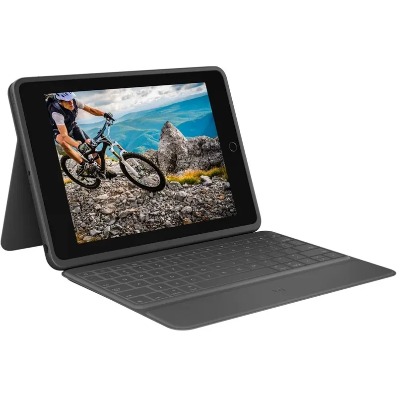 Capa Teclado Logitech Para Ipad( 7ª, 8ª E 9ª Geração), Rugged Folio 920-009293