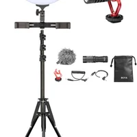 Sunpak - Kit De Vlogging Definitivo Com Microfone Cardióide Boya Para Smartphones E Câmeras - Preto-vgu-LED336-14