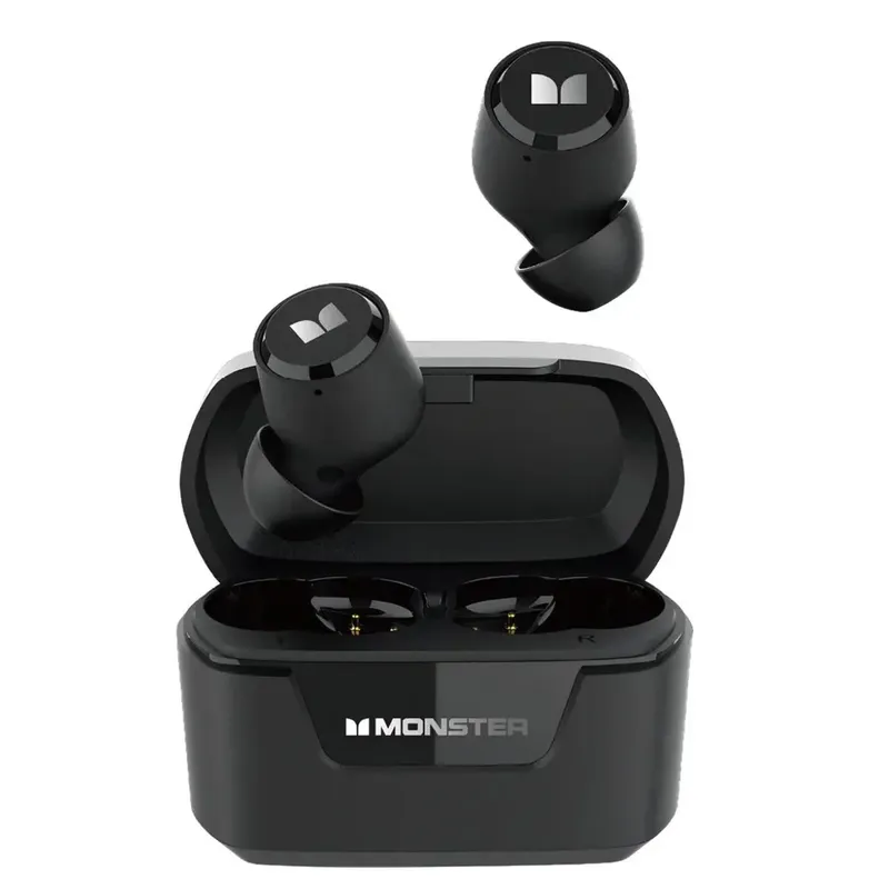 Fone Bluetooth Gamer Monster Airmars XKT05 Sem Fio Baixa Latência 24h Preto