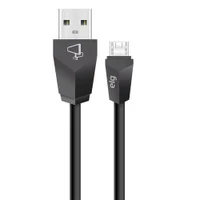 Cabo Micro Usb, Sincronização E Recarga 12w 2.4a, Textura Suave Ao Toque Com Blindagem, 1,8 Metro, Preto, M518, Elg
