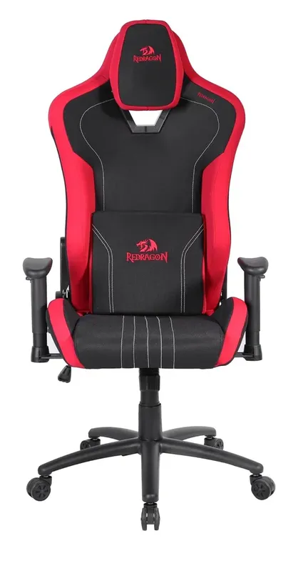 Cadeira Gamer Redragon Heth, Reclinável, 2D, Tecido, Preto e Vermelho, C313-BR