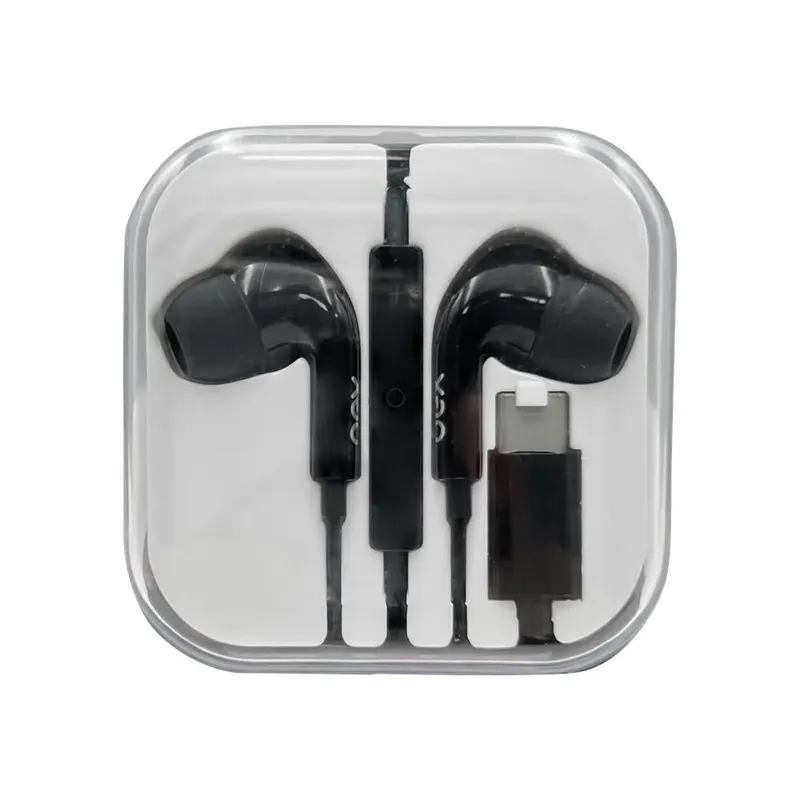 Fone De Ouvido Oex Fn210, Com Microfone Bland, Tipo C, Preto