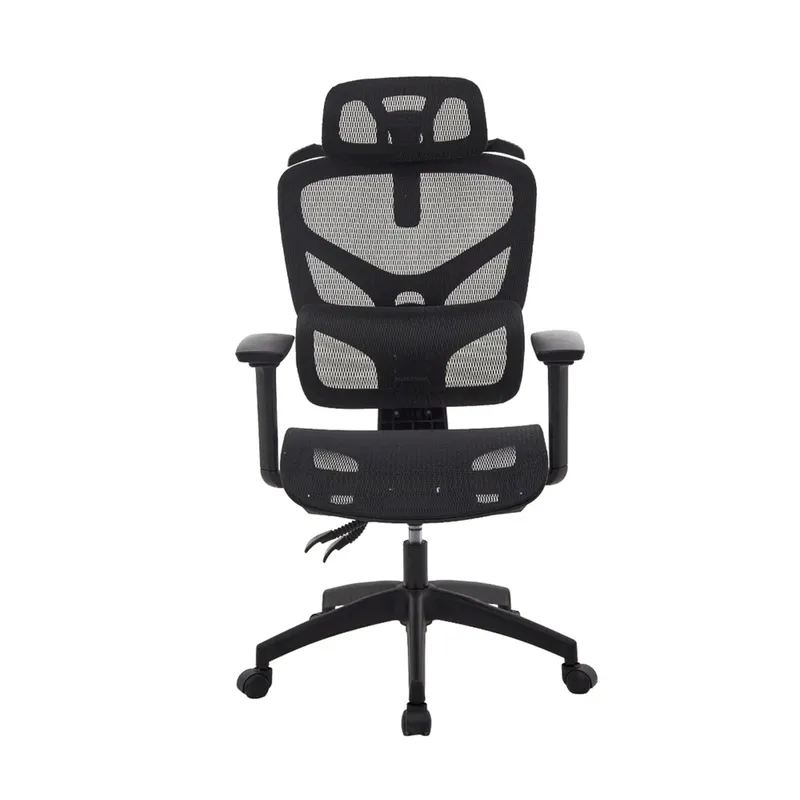 Cadeira Gamer Mesh Log Ut-3215 Encosto Em Malha E Apoio De Cabeça Preta